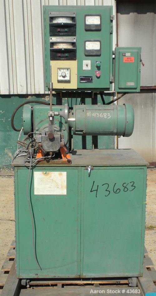 Used Haake Rheomix Double Arm Mixer, Model 600. Bowl capacity without blades 4.23 fluid ounces, 304 stainless steel. Electrically heated. Includes cam style blades, 1.435'' diameter, rotor clearance ...