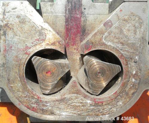 Used Haake Rheomix Double Arm Mixer, Model 600. Bowl capacity without blades 4.23 fluid ounces, 304 stainless steel. Electrically heated. Includes cam style blades, 1.435'' diameter, rotor clearance ...