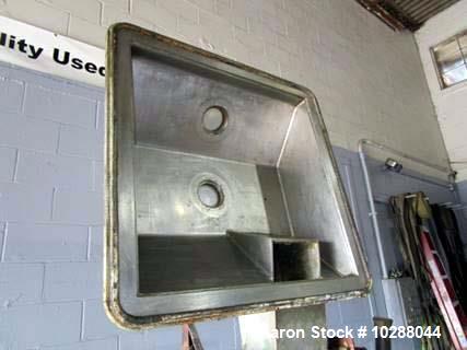 Used- JH Day 50 Gallon Dispersion Blade Mixtruder. Stainless steel, bowl measures 32" x 31.75" x 22" deep. Jacketed bowl rat...