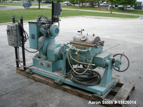 Used-  JH Day Double Arm Mixer, approximately 5 gallon, stainless steel tilt discharge