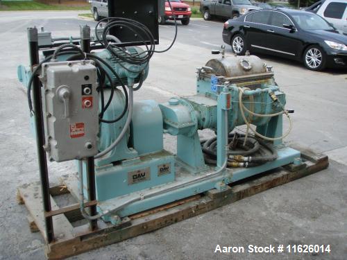 Used-  JH Day Double Arm Mixer, approximately 5 gallon, stainless steel tilt discharge