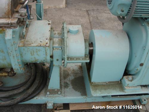 Used-  JH Day Double Arm Mixer, approximately 5 gallon, stainless steel tilt discharge