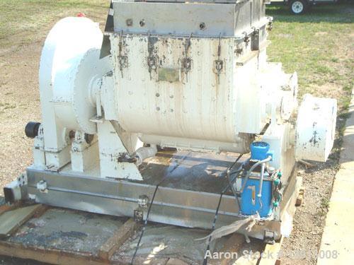 Used J H Day 150 gallon working capacity double arm sigma blade mixer. Total capacity is 240 gallons. All product contacts are 304 stainless steel with #4 polish. 100 psi ASME code jacket. Cored blad...
