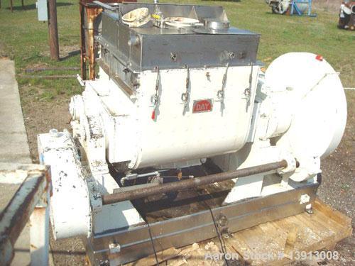 Used-J H Day 150 gallon working capacity double arm sigma blade mixer. Total capacity is 240 gallons. All product contacts a...