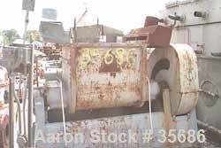 USED: J.H. Day imperial double arm mixer. Model 30. Carbon steel 100 gal. Total capacity. 50 gallon working. Non jacketed bowl 36"l-r x 28" f-b x 33" dp. 180 deg dispersion blades. Geared one end.2 h...