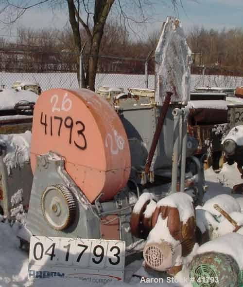 USED: J H Day "Imperial" double arm mixer, size 10. Carbon steel. 50 gal total. 25 gal working capacity. Non-jacketed bowl. 18" l-r x 28" f-b x 24" dp. Sigma blades tangential, geared one end. 2 hp (...