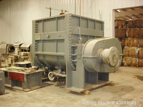 Used-J H Day 750 Gallon Working Capacity, 1560 Total Capacity, Carbon steel non-jacketed bowl with 304 stainless steel blade...