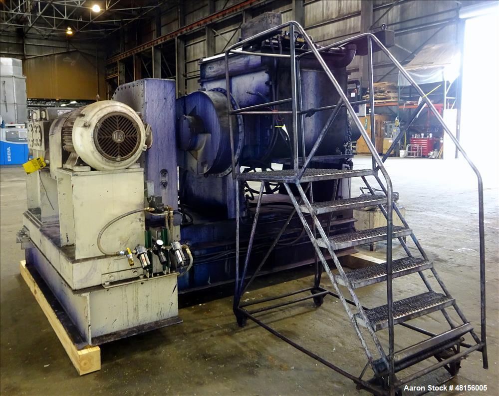 Used J H DAY Double Arm Mixer, Approximate 150 Gallon, Carbon Steel.