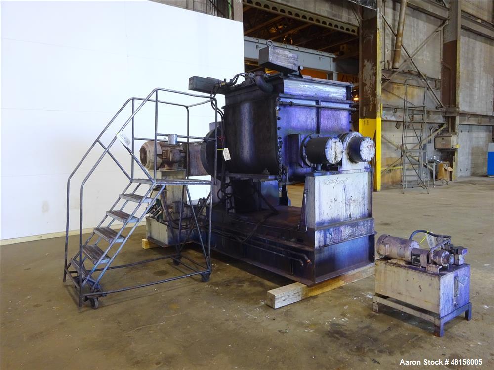 Used J H DAY Double Arm Mixer, Approximate 150 Gallon, Carbon Steel.