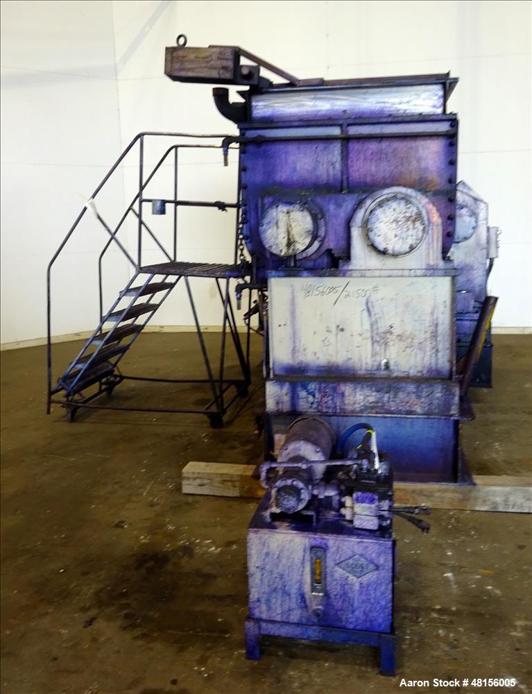 Used J H DAY Double Arm Mixer, Approximate 150 Gallon, Carbon Steel.