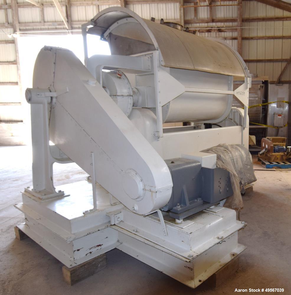 Used J.H. Day Double Arm Mixer, Approximately 150 Gallon, Stainless steel. Non-jacketed bowl approximate 48" left to right x 44" front to back x approximate 32" deep. Overlapping sigma blades, geared...