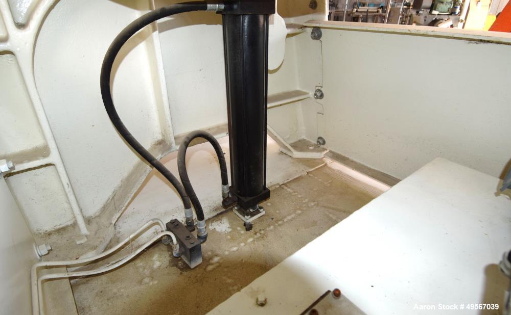Used J.H. Day Double Arm Mixer, Approximately 150 Gallon, Stainless steel. Non-jacketed bowl approximate 48" left to right x 44" front to back x approximate 32" deep. Overlapping sigma blades, geared...
