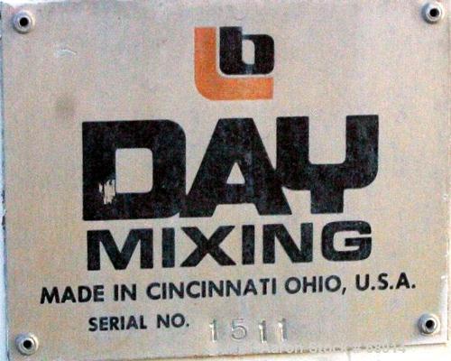 Used Day Double Arm Mixer, 50 Gallon Working Capacity, 100 Gallon Total, 304 Stainless Steel