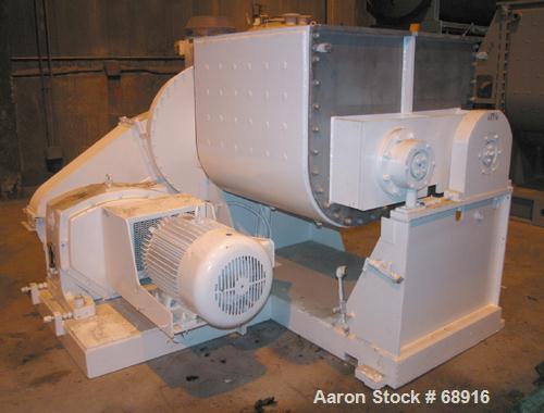 Used Day Double Arm Mixer, 150 Gallon Working, 235 Gallon Total Capacity, 304 Stainless Steel. Carbon steel jacketed bowl 39-7/16" left to right x 45-3/4" front to back x approximately 32" deep, rate...