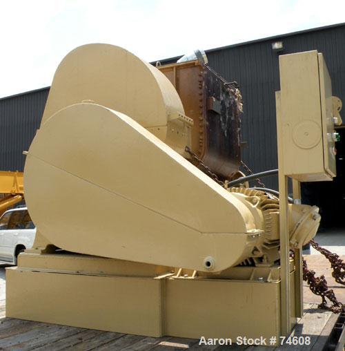 Used J.H. Day Double Arm Mixer, 50 gallon Working Capacity, Carbon Steel. Jacketed bowl 36" left to right x 28" front to back x approximately 27" deep, rated 125 psi at 353 deg F. Tangential sigma bl...