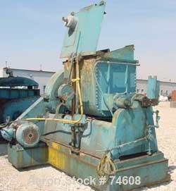 Used J.H. Day Double Arm Mixer, 50 gallon Working Capacity, Carbon Steel. Jacketed bowl 36" left to right x 28" front to back x approximately 27" deep, rated 125 psi at 353 deg F. Tangential sigma bl...