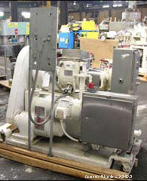 Used- J H Day Double Arm Mixer, 1.5 Gallon Working Capacity, 4 Total, 304 Stainless Steel. Carbon steel jacketed bowl 12-3/4...