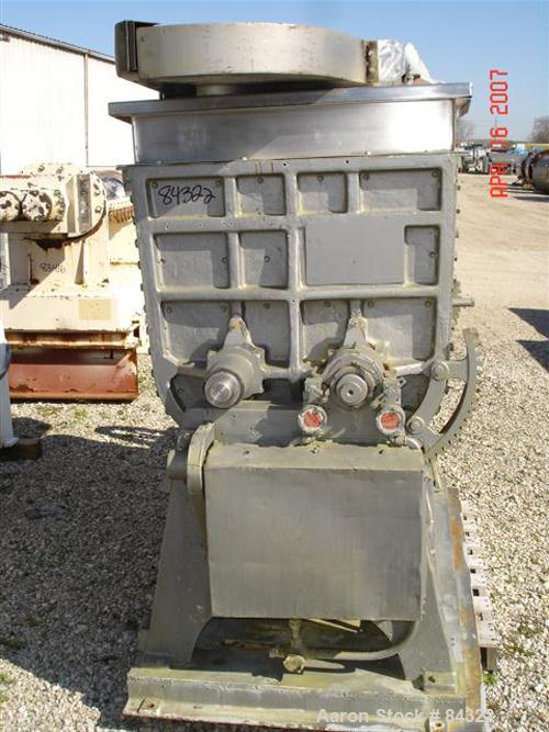 USED: J H Day Double Arm Mixer, 150 gallon working capacity, 225 total, 316 stainless steel. Non-jacketed bowl 44" left to right x 35-1/2" front to back x approximately 31" deep. 5" top bowl extensio...