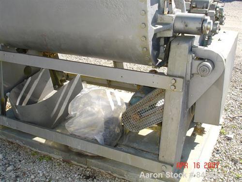 USED: J H Day Double Arm Mixer, 150 gallon working capacity, 225 total, 316 stainless steel. Non-jacketed bowl 44" left to right x 35-1/2" front to back x approximately 31" deep. 5" top bowl extensio...