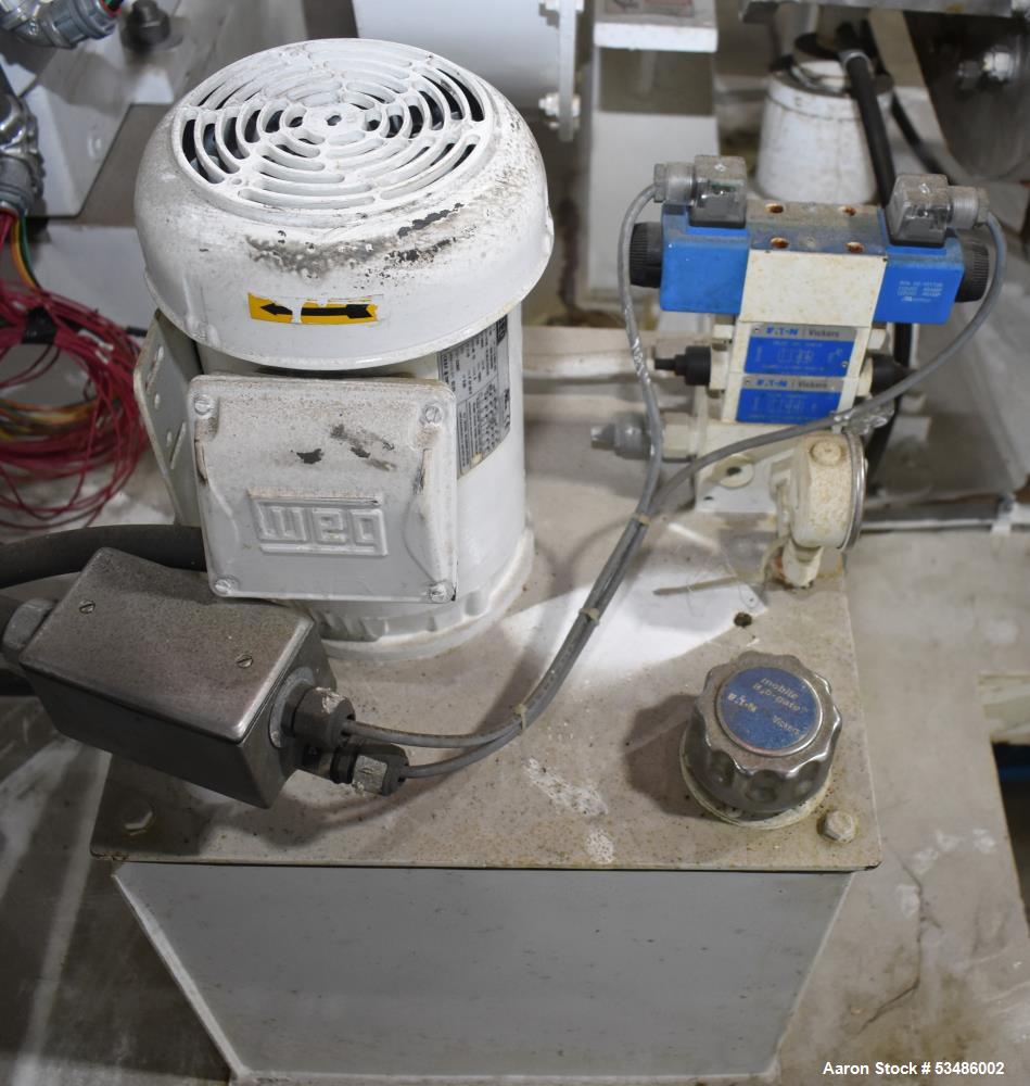 Used Jaygo Inc. Sigma Blade Mixer, Model ASBM-200, 52.83 Gallon/ 200 Liter.  Stainless steel. Tangential Blades. Jacketed bowl with top cover. Driven by 25hp, 3/60/230/480 volt, 1775 rpm motor. Contr...