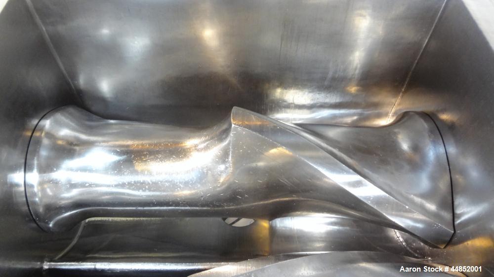 Used Littleford Day Sanitary Mogul Double Arm Mixer, Model 100.  100 Gallon working capacity (150 total), 304 stainless steel on product contact areas. Jacketed bowl 40" left to right x 42" front to ...
