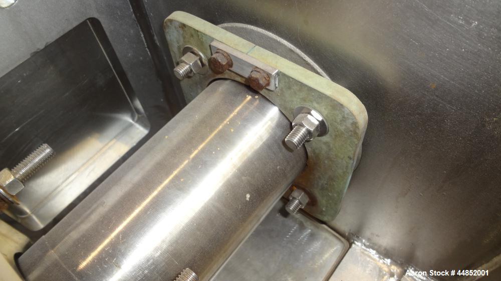 Used Littleford Day Sanitary Mogul Double Arm Mixer, Model 100.  100 Gallon working capacity (150 total), 304 stainless steel on product contact areas. Jacketed bowl 40" left to right x 42" front to ...