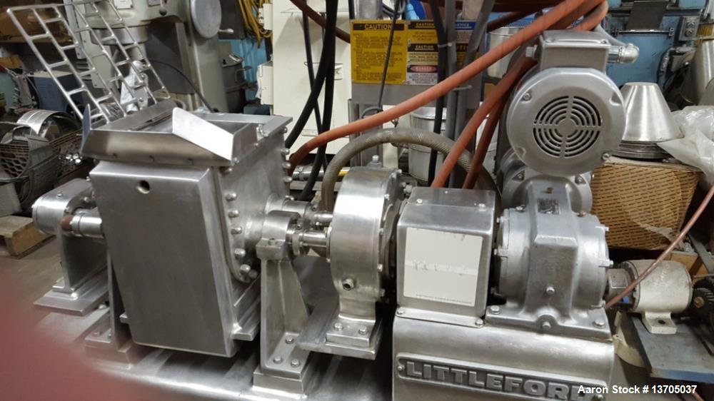 Used 0.75 Gallon Littleford Day Mogul Sanitary, Jacketed Sigma Blade Mixer.