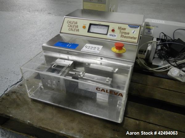 Used Caleva mixer torque rheometer, model MTR-3
