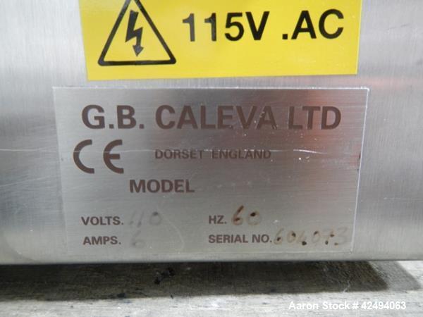 Used Caleva mixer torque rheometer, model MTR-3