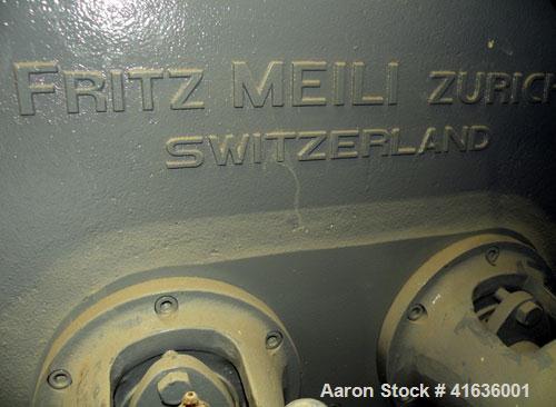 Used Fritz Meili Double Arm Mixer, 33 gallon working capacity, type LNS125, 316 stainless steel. Non-jacketed bowl 20-7/8" left to right x 22" front to back x 15" deep. Tangential sigma blades, geare...