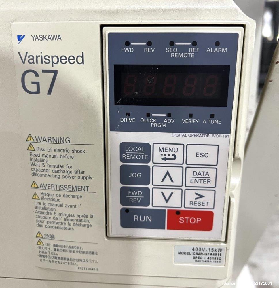 Used- Moriyama Double Arm Dispersion Mixer, Model DS3-20MWB-E, Stainless Steel. Mixing volume 3 liter, total volume 8 liters...