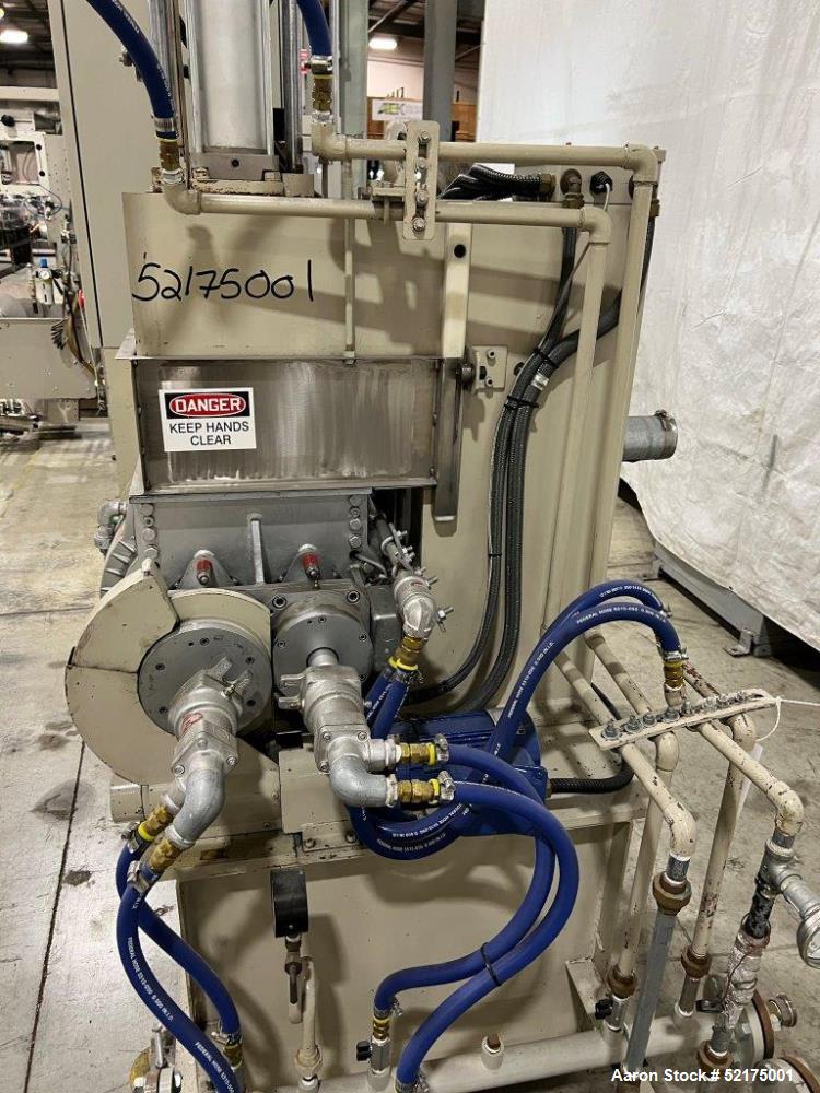 Used- Moriyama Double Arm Dispersion Mixer, Model DS3-20MWB-E, Stainless Steel. Mixing volume 3 liter, total volume 8 liters...