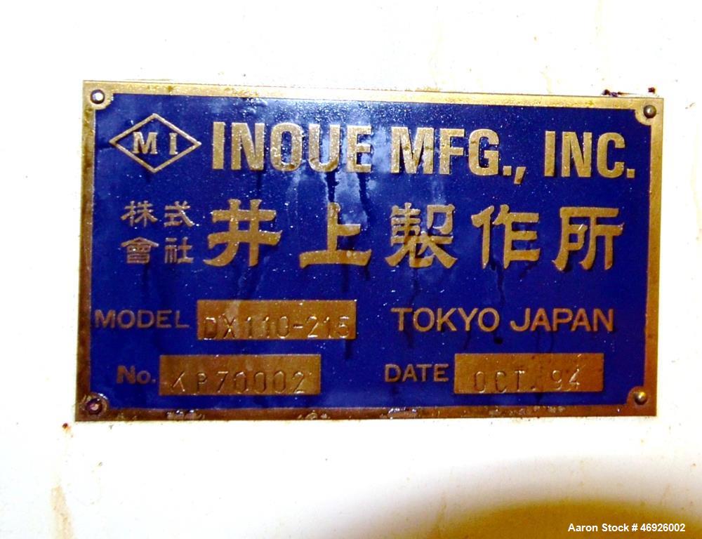 Used Inoue Moriyama Double Arm Dispersion Mixer, 110 Liter (29 Gallon)