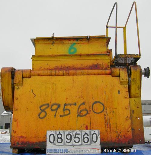 USED: Double arm mixer, approximate 200 gallon working capacity, carbon steel. Jacketed bowl 49-1/2" left to right x 45" front to back x 26" deep. 12" top bowl extension. Tangential sigma blades, cou...
