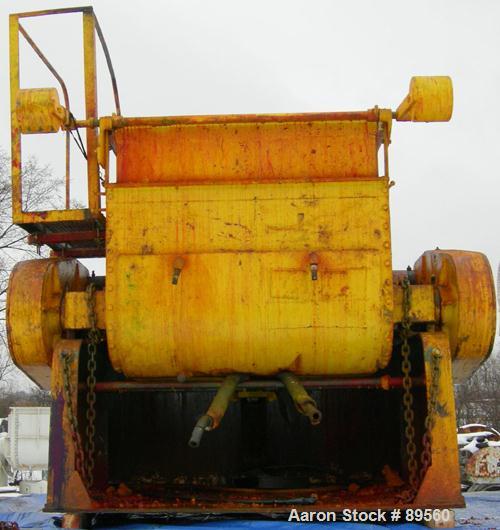 USED: Double arm mixer, approximate 200 gallon working capacity, carbon steel. Jacketed bowl 49-1/2" left to right x 45" front to back x 26" deep. 12" top bowl extension. Tangential sigma blades, cou...
