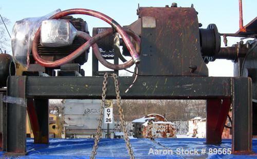 USED: Double arm mixer, low boy design, approximate 200 gallon working capacity, carbon steel. Jacketed bowl 53" left to rig...