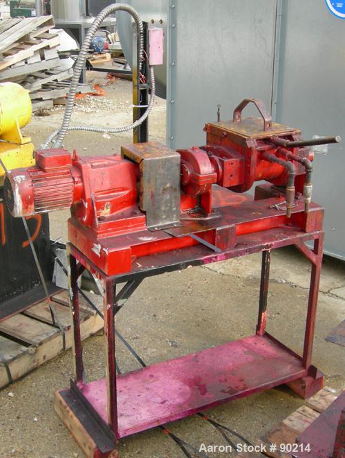 Used Stainless Steel Lab Double Arm Mixer, approximate .5 gallon working capacity