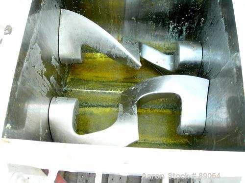 USED: P Pratt S A double arm mixer, model BA-S. Approximate 20 gallon working capacity, 304 stainless steel. Stainless steel jacketed bowl 19-7/8" left to right x 21-1/4" front to back x approximatel...