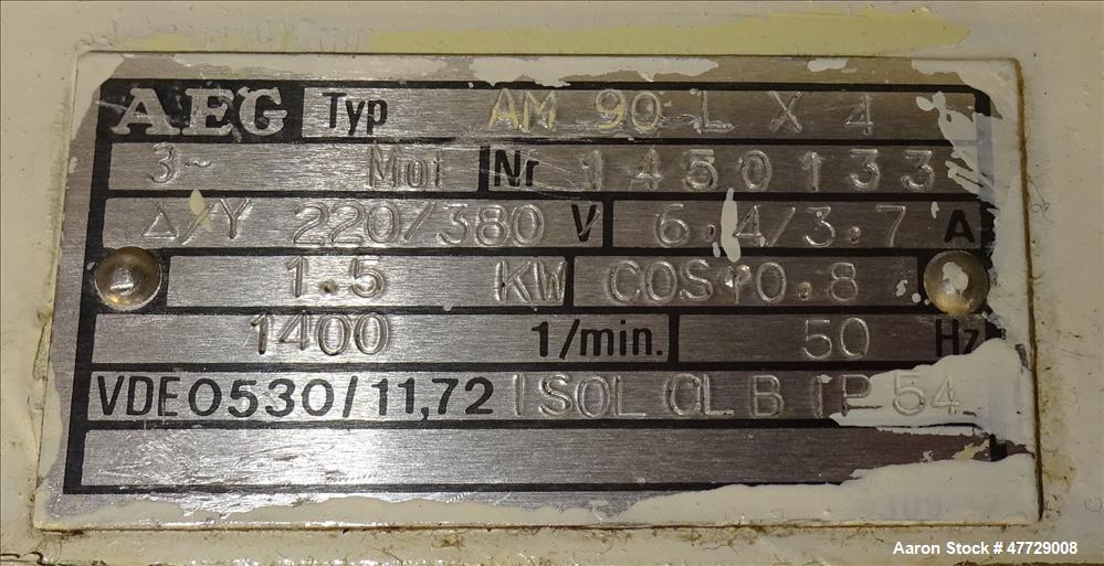 Used P. Prat S.A. Lab Style Sigma Mixer, Model OXA-S, Stainless Steel.