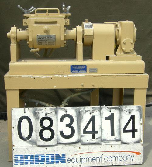 USED: Paul O Abbe lab size double arm mixer, .7 gallon working capacity, 1 total, 304 stainless steel. Internal #4 polish and rated FV and 14.7 psi at 360 deg F. Carbon steel jacketed bowl 8-1/2" fro...