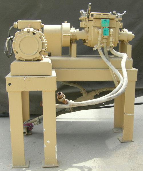 USED: Paul O Abbe lab size double arm mixer, .7 gallon working capacity, 1 total, 304 stainless steel. Internal #4 polish and rated FV and 14.7 psi at 360 deg F. Carbon steel jacketed bowl 8-1/2" fro...