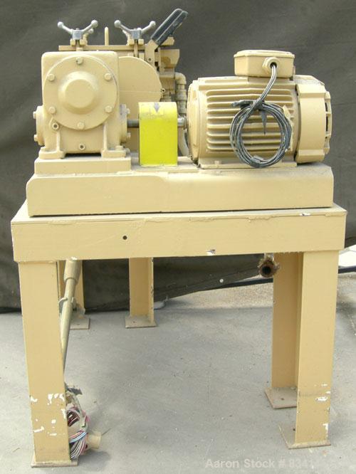USED: Paul O Abbe lab size double arm mixer, .7 gallon working capacity, 1 total, 304 stainless steel. Internal #4 polish and rated FV and 14.7 psi at 360 deg F. Carbon steel jacketed bowl 8-1/2" fro...