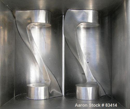 USED: Paul O Abbe lab size double arm mixer, .7 gallon working capacity, 1 total, 304 stainless steel. Internal #4 polish and rated FV and 14.7 psi at 360 deg F. Carbon steel jacketed bowl 8-1/2" fro...