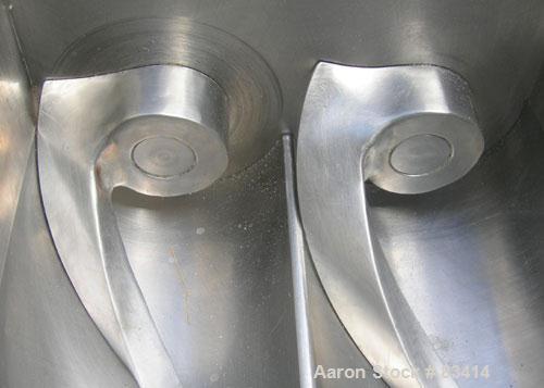 USED: Paul O Abbe lab size double arm mixer, .7 gallon working capacity, 1 total, 304 stainless steel. Internal #4 polish and rated FV and 14.7 psi at 360 deg F. Carbon steel jacketed bowl 8-1/2" fro...