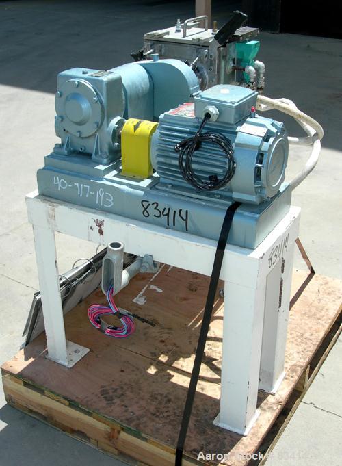 USED: Paul O Abbe lab size double arm mixer, .7 gallon working capacity, 1 total, 304 stainless steel. Internal #4 polish and rated FV and 14.7 psi at 360 deg F. Carbon steel jacketed bowl 8-1/2" fro...