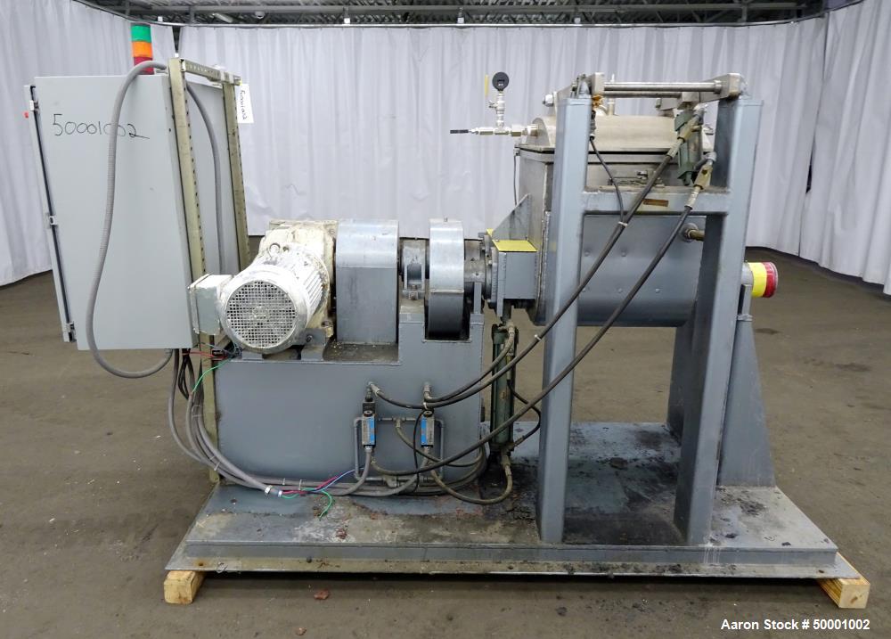 Used Paul O. Abbe Double Arm Mixer, Model SBM-20, 304 Stainless Steel.