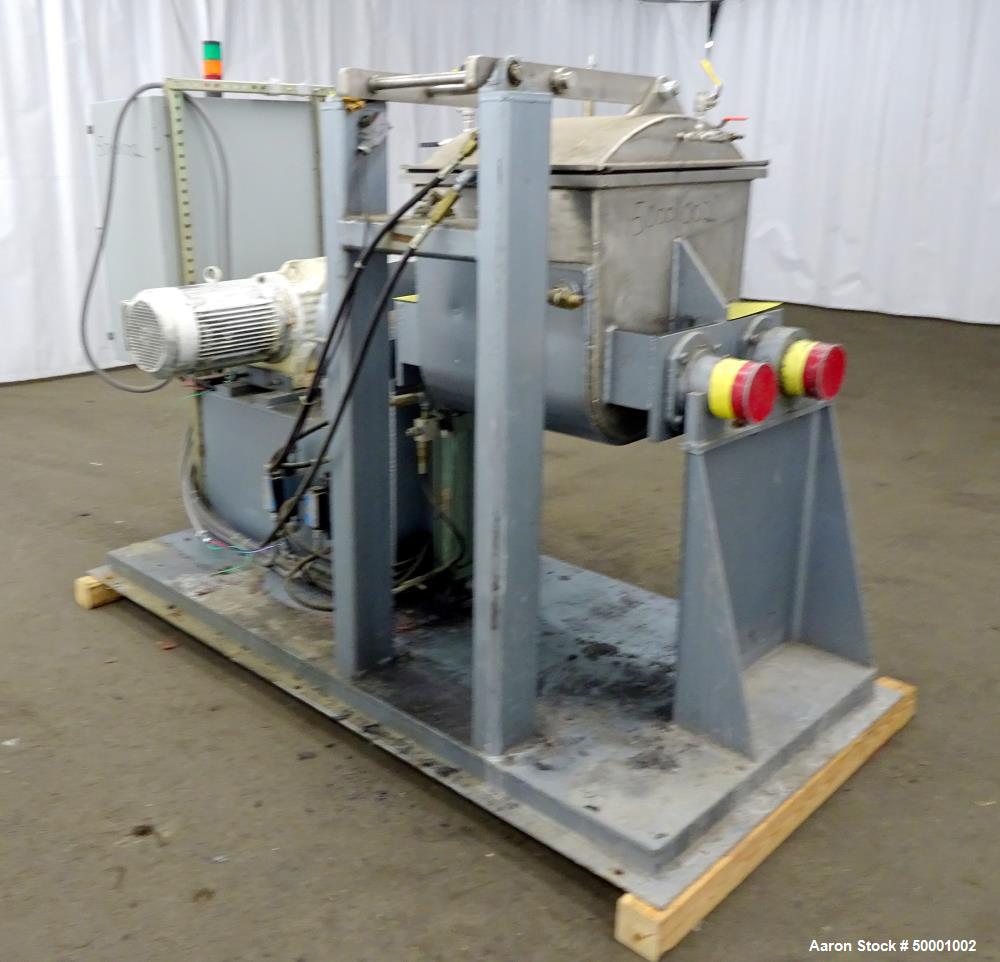 Used Paul O. Abbe Double Arm Mixer, Model SBM-20, 304 Stainless Steel.