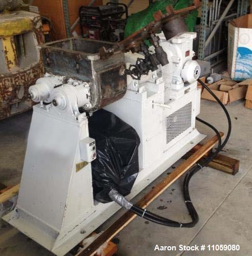 Used- Paul O Abbe Jacketed and Vacuum rated Sigma Blade / Double Arm Mixer. Approximately 6 gallon total and 2.5 gallon work...