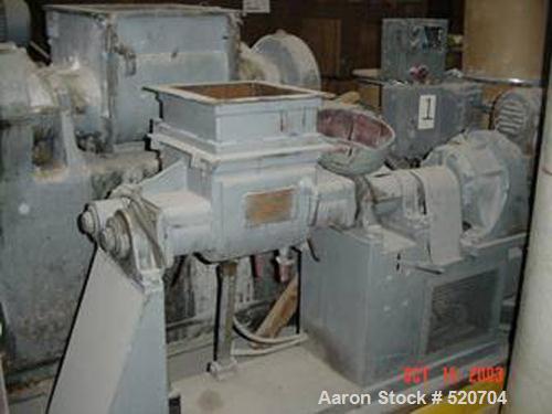 USED: Paul O Abbe double arm sigma blade mixer, mild steel. Trough measures 12" wide x 13" long x 16" deep. Approximate 10 gallon working capacity. 10 hp drive, mounted on a common base, 460 volt, 3 ...