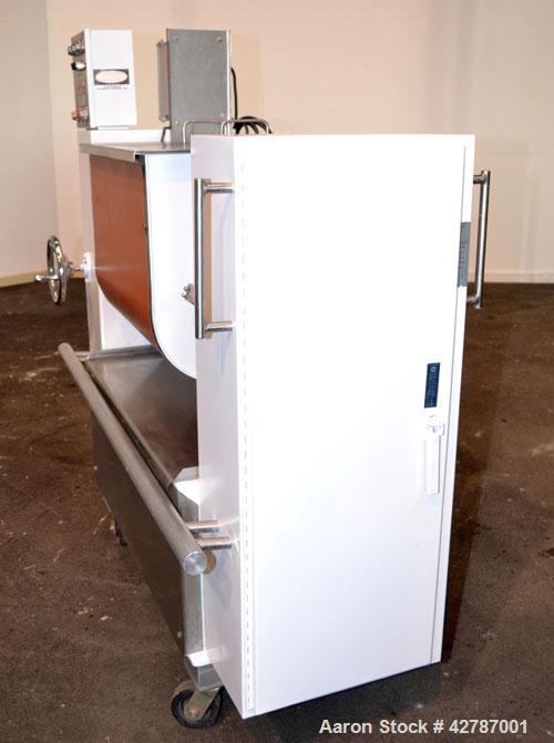 Used Peerless Double Arm Sigma Mixer, 30 Gallon, Model 30GAL, 304 Stainless Steel. Non-jacketed bowl 23" front to back x 26" left to right x approximately 21’’ deep. (2) Overlapping sigma style blade...